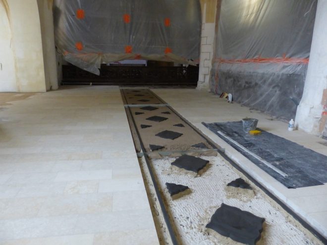 Ars-en-Ré - Travaux église - Sols - 31 mai 2018