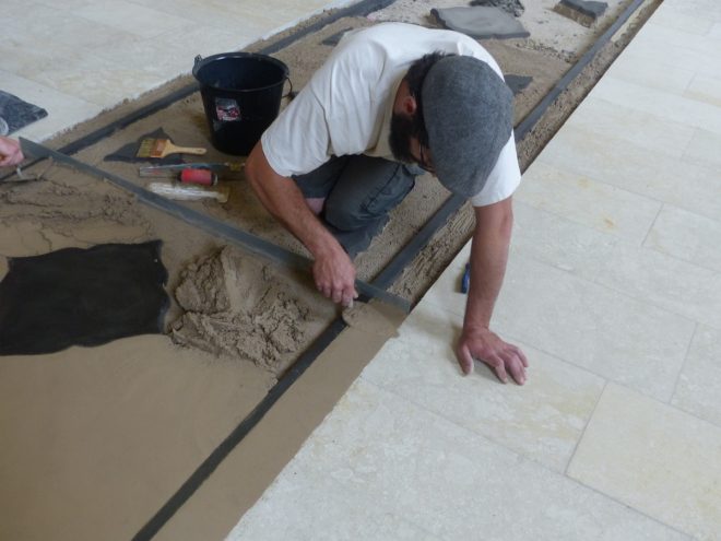 Ars-en-Ré - Travaux église - Sols - 5 juin 2018