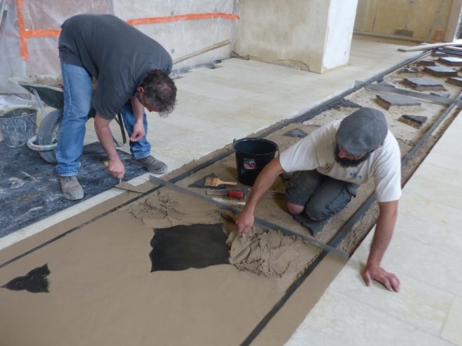 Ars-en-Ré - Travaux église - Sols - 5 juin 2018