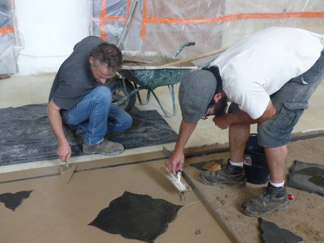 Ars-en-Ré - Travaux église - Sols - 5 juin 2018