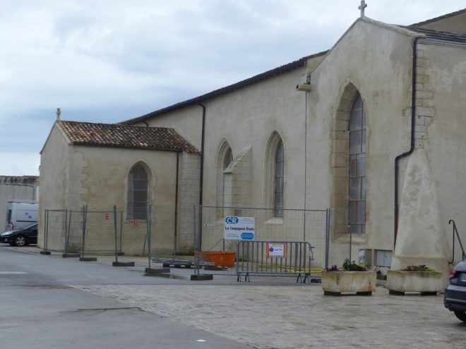 Ars-en-Ré - Travaux église - Vitraux - 11 juin 2018