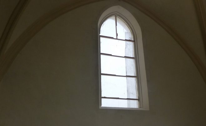 Ars-en-Ré - Travaux église - Vitraux - 13 juin 2018