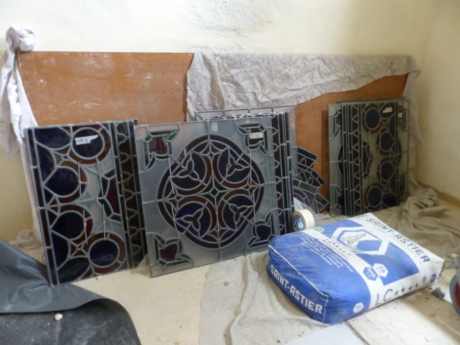 Ars-en-Ré - Travaux église - Vitraux - 13 juin 2018