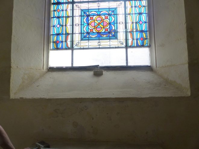 Ars-en-Ré - Travaux église - Vitraux - 14 juin 2018