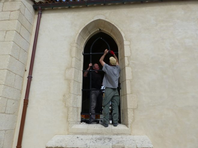 Ars-en-Ré - Travaux église - Vitraux - 14 juin 2018