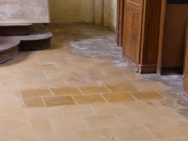 Ars-en-Ré - Travaux église - Sols chapelle - 18 juin 2018