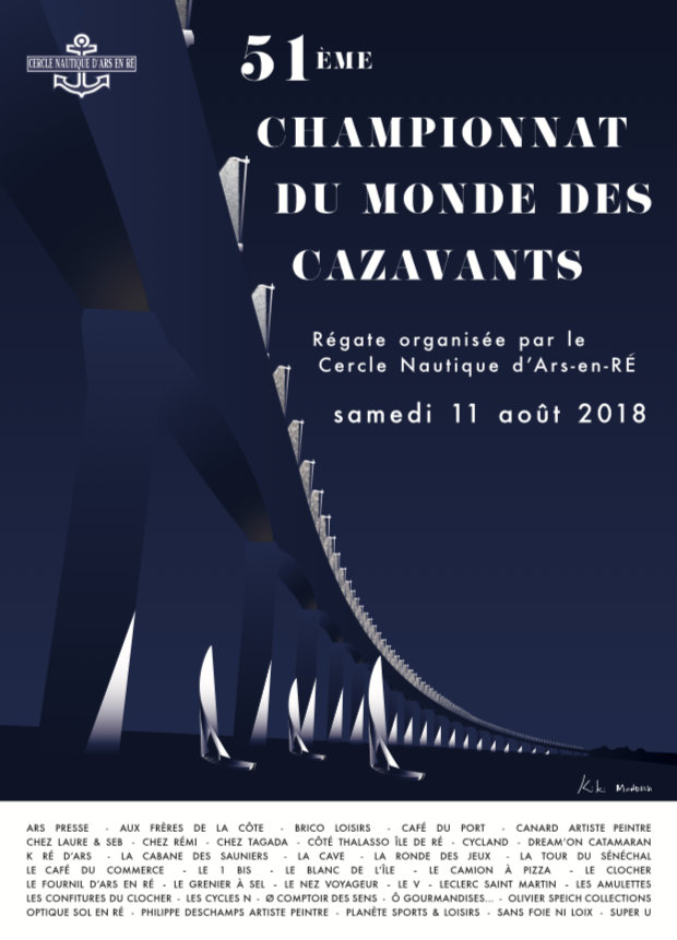 Affichette Championnat du monde des Cazavants - 11 août 2018