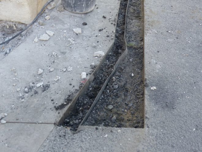 Eglise Ars - Travaux de drainage - Démolition - 10 septembre 2018