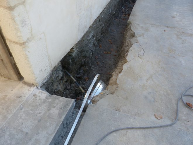 Eglise Ars - Travaux de drainage - Paratonnerre - 17 septembre 2018