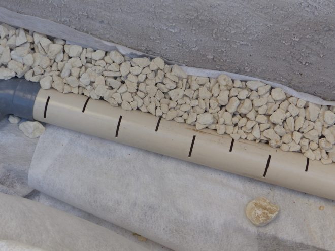 Eglise Ars - Travaux de drainage - Drain - 25 septembre 2018