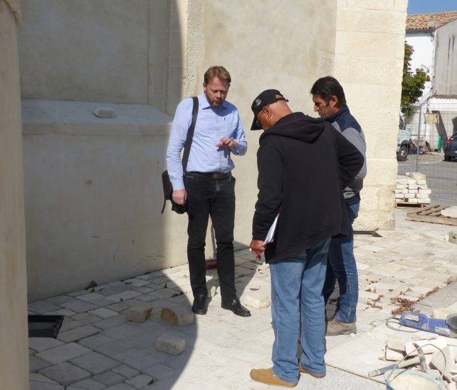 Eglise Ars - Travaux de drainage - Avant finitions - 8 octobre 2018