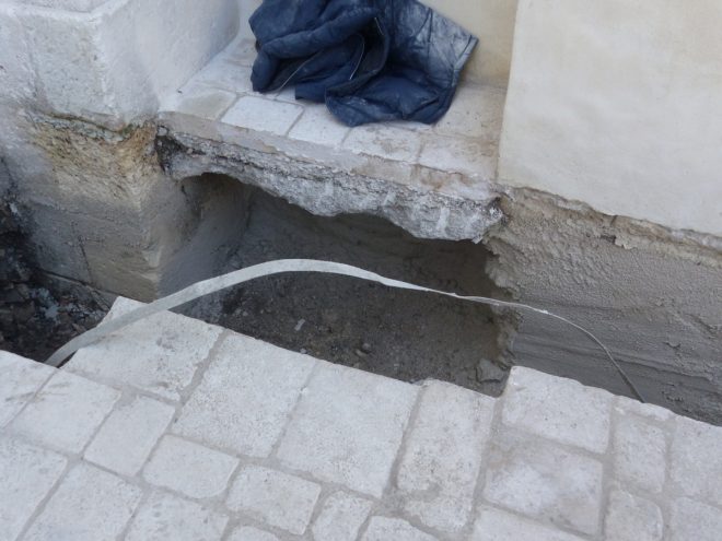 Eglise Ars - Travaux de drainage - Paratonnerre - 8 octobre 2018