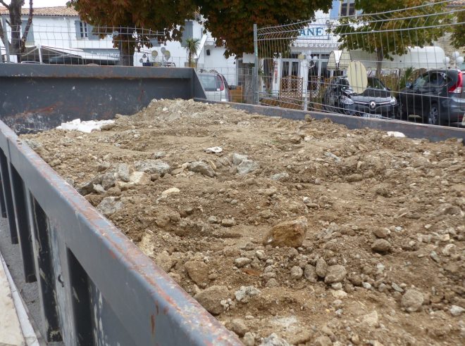 Eglise Ars - Travaux de drainage - Tranchées - 15 octobre 2018