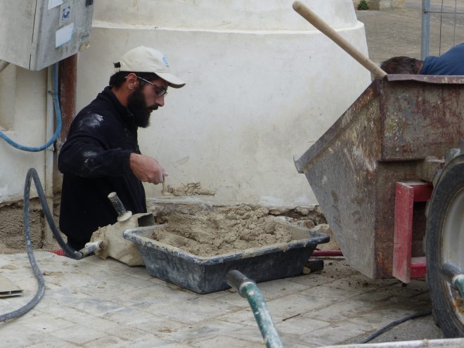 Eglise Ars - Travaux de drainage - Tranchées - 15 octobre 2018