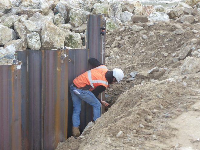 Rivedoux-Plage - Travaux digue - 18 octobre 2018