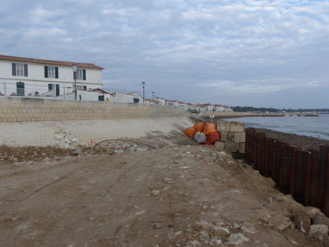 Rivedoux-Plage - Travaux digue - Moulin - 18 octobre 2018