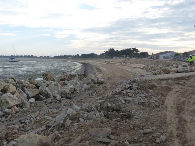 Rivedoux-Plage - Travaux digue - 18 octobre 2018