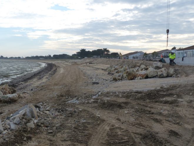 Rivedoux-Plage - Travaux digue - 18 octobre 2018