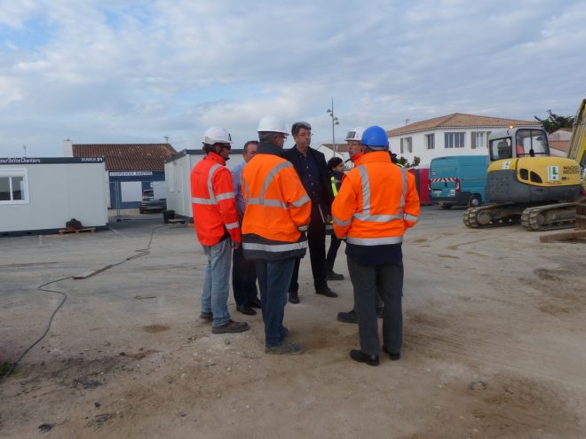 Rivedoux-Plage - Travaux digue - Réunion de chantier - 18 octobre 2018
