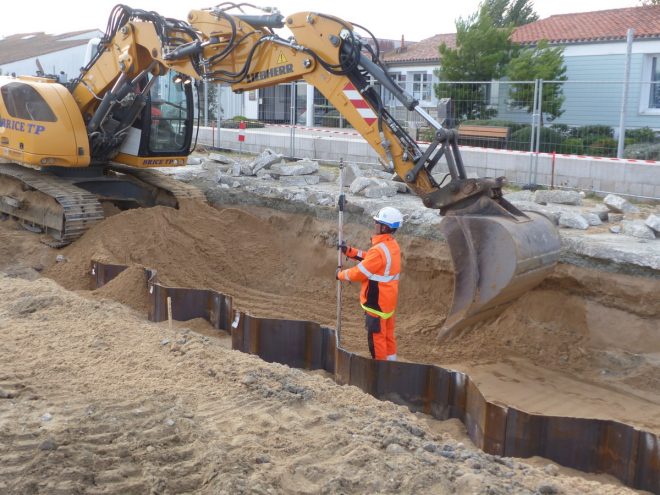 Rivedoux-Plage - Travaux digue - Sable - 18 octobre 2018