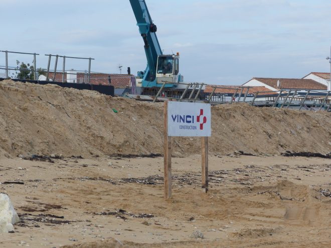 Rivedoux-Plage - Travaux digue - 18 octobre 2018