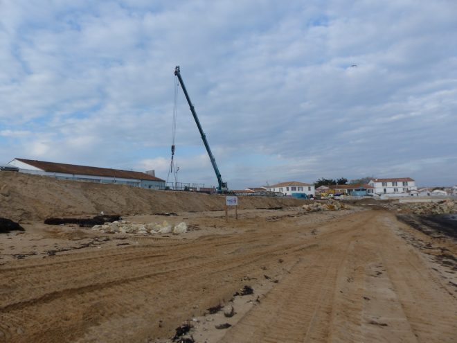 Rivedoux-Plage - Travaux digue - 18 octobre 2018