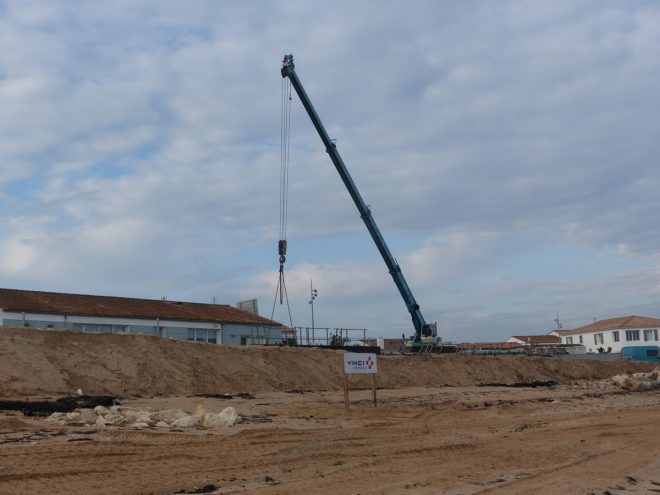 Rivedoux-Plage - Travaux digue - 18 octobre 2018