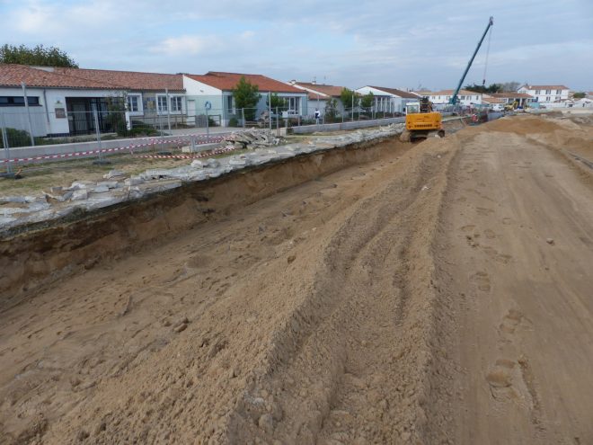 Rivedoux-Plage - Travaux digue - 18 octobre 2018