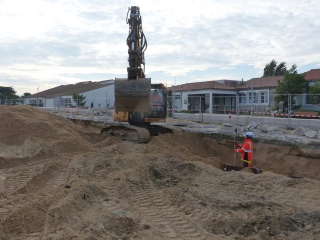 Rivedoux-Plage - Travaux digue - Sable - 18 octobre 2018