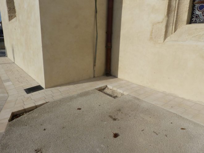 Eglise Ars - Travaux de drainage - Chantier terminé - 18 octobre 2018