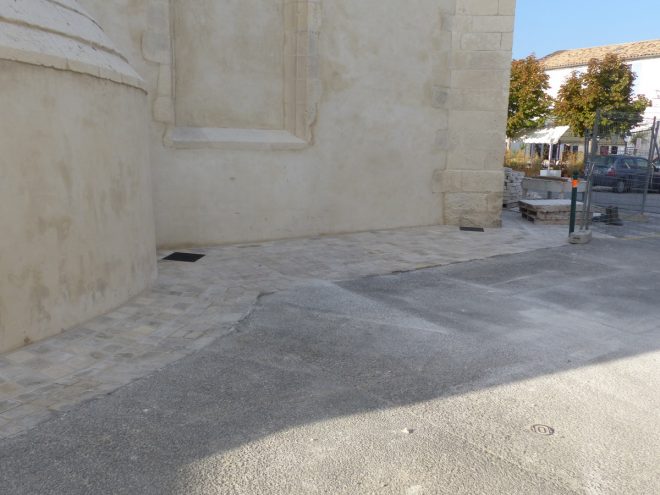 Eglise Ars - Travaux de drainage - Chantier terminé - 18 octobre 2018