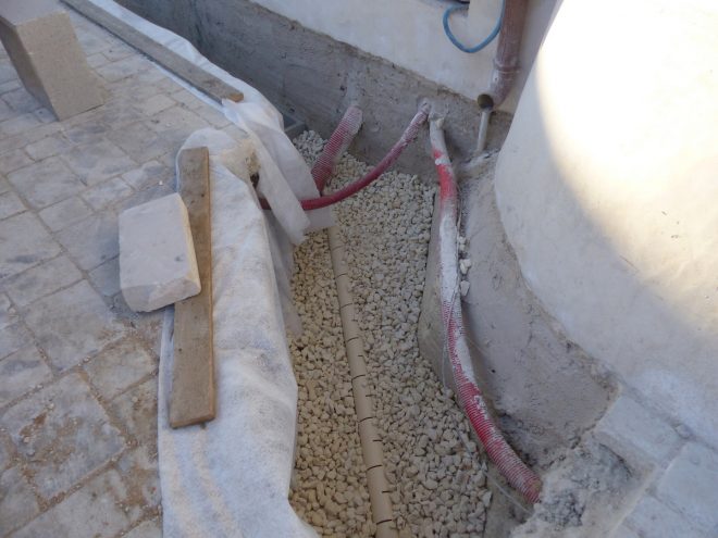 Eglise Ars - Travaux de drainage - Regard- 23 octobre 2018