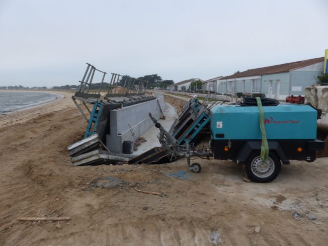 Digue de Rivedoux - Coffrages - 25 octobre 2018