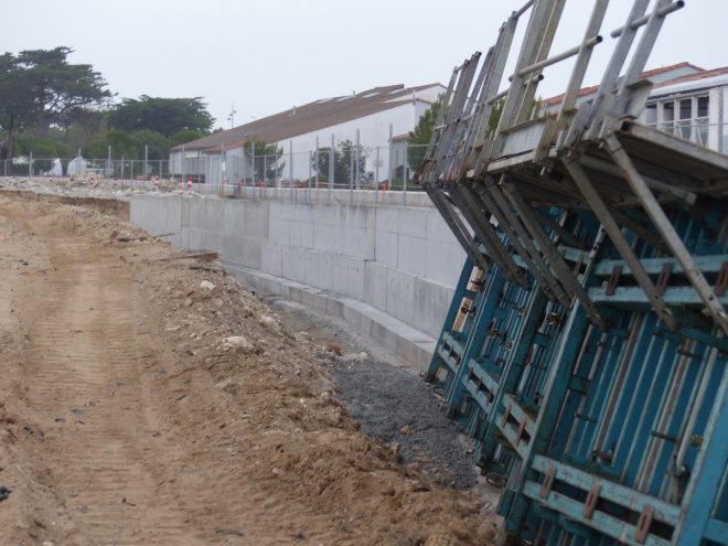 Digue de Rivedoux - Coffrages - 25 octobre 2018