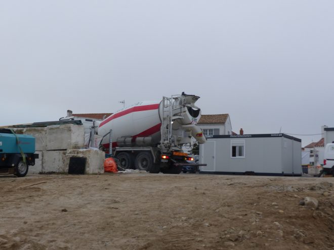 Rivedoux-Plage - Travaux digue -Muret gauche - 25 octobre 2018