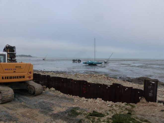 Rivedoux-Plage - Travaux digue - 25 octobre 2018