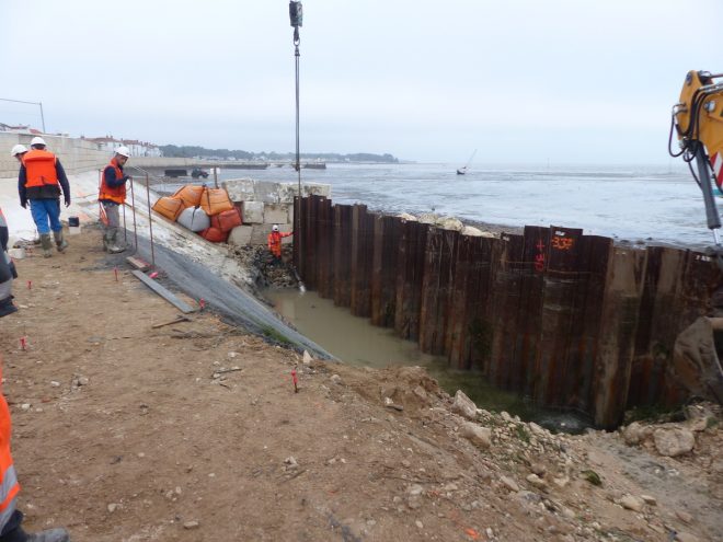 Rivedoux-Plage - Travaux digue - 25 octobre 2018
