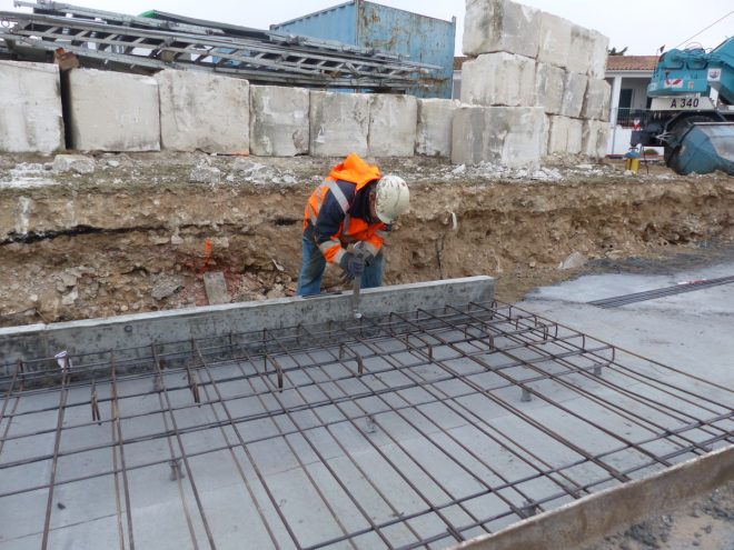 Rivedoux-Plage - Travaux digue -Muret gauche - 25 octobre 2018