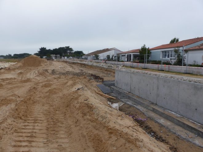 Digue de Rivedoux - Muret côté droit - 25 octobre 2018