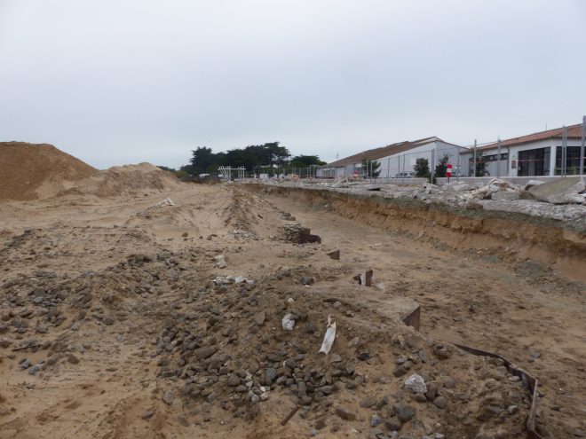 Rivedoux-Plage - Travaux digue - Sable - 25 octobre 2018