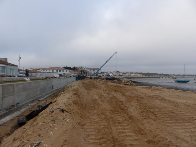 Digue de Rivedoux - Muret côté droit - 25 octobre 2018