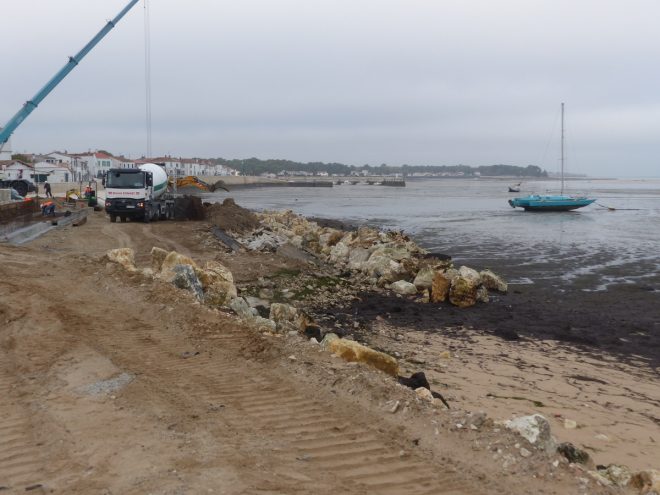 Rivedoux-Plage - Travaux digue - 25 octobre 2018