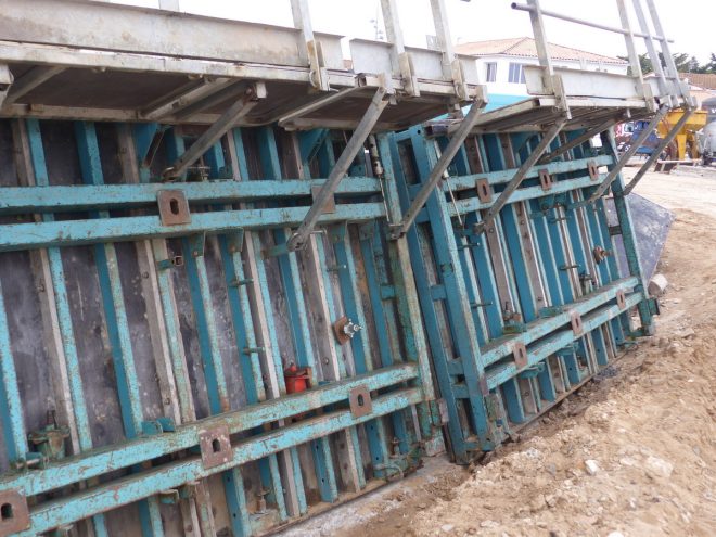 Digue de Rivedoux - Coffrages - 25 octobre 2018