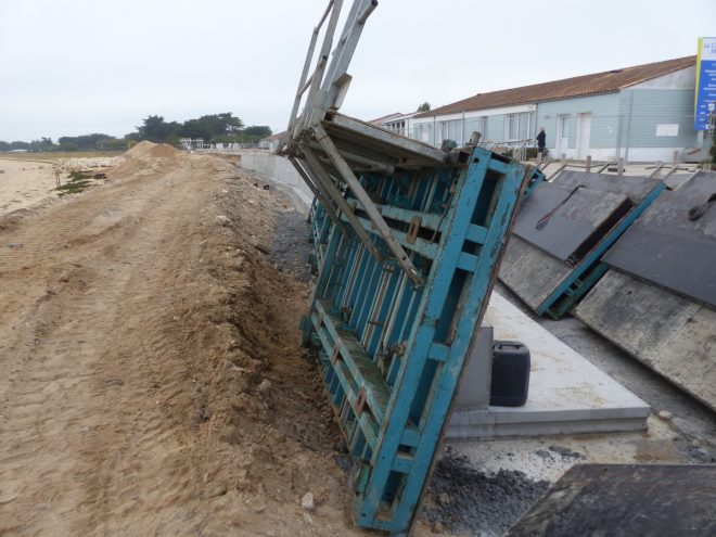 Digue de Rivedoux - Coffrages - 25 octobre 2018