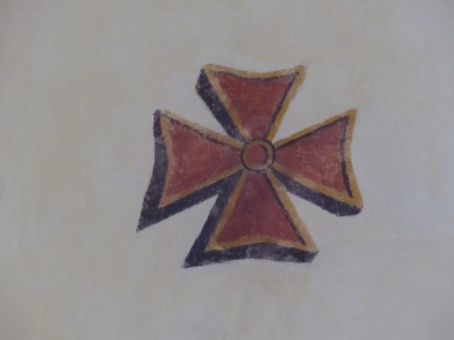 Eglise Ars - Restauration Croix de Consécration - 29 octobre 2018