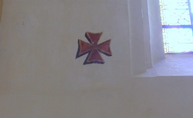 Eglise Ars - Restauration Croix de Consécration - 29 octobre 2018