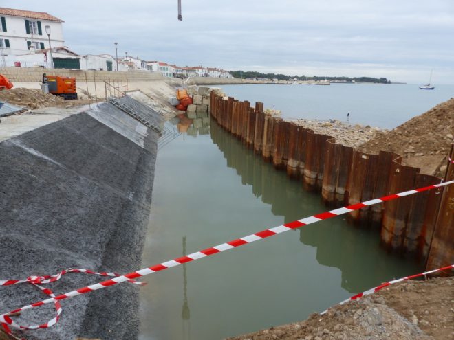 Rivedoux-Plage - Travaux digue - 31 octobre 2018