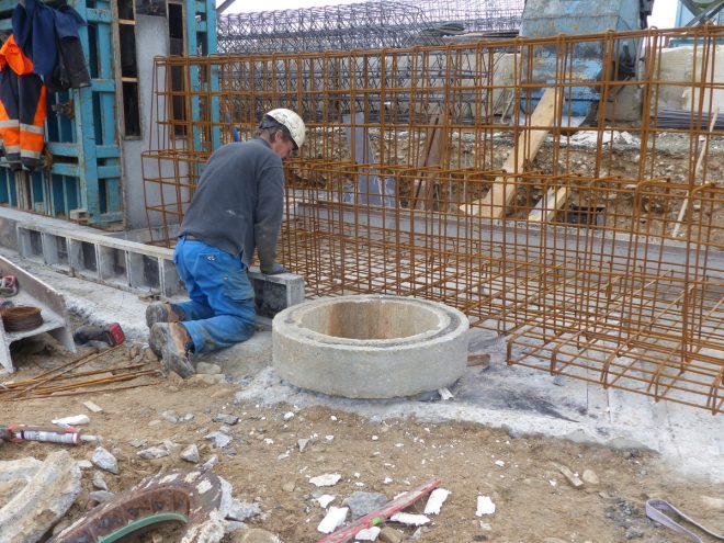 Rivedoux-Plage - Travaux digue -Muret gauche - 31 octobre 2018