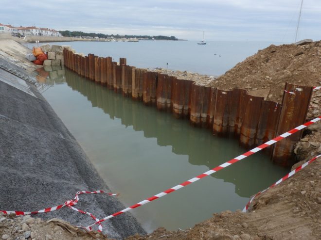 Rivedoux-Plage - Travaux digue - 31 octobre 2018