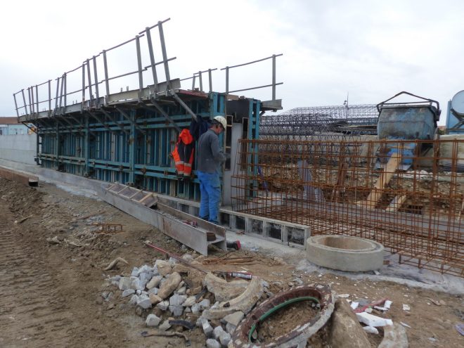 Rivedoux-Plage - Travaux digue -Muret gauche - 31 octobre 2018